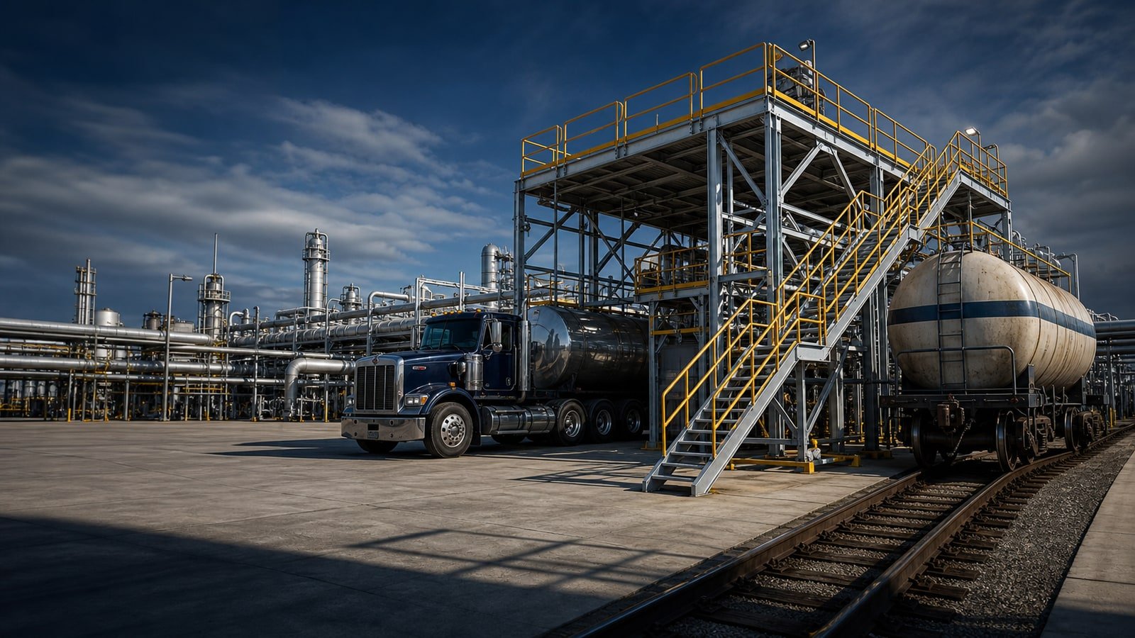 Industrial loading access structures in a project environment